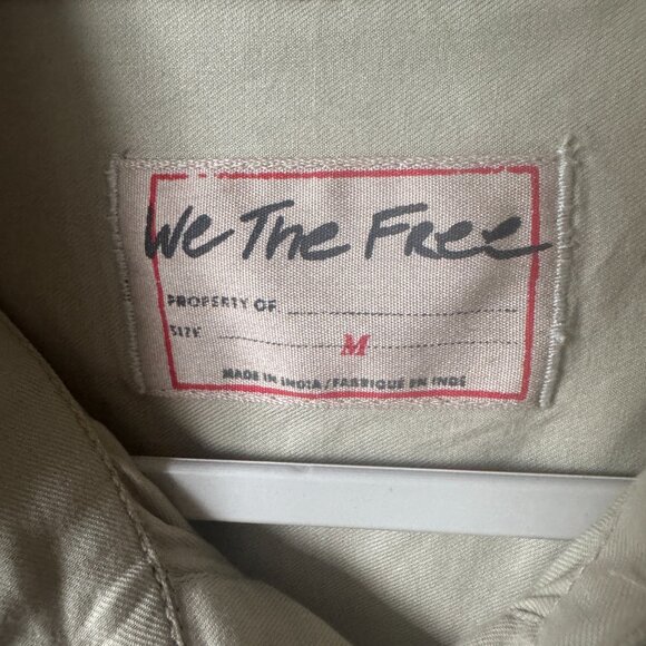 Free People We The Free Freddie Buttondown Shirt in Castle Wall Size Medium NWT - Picture 5 of 10